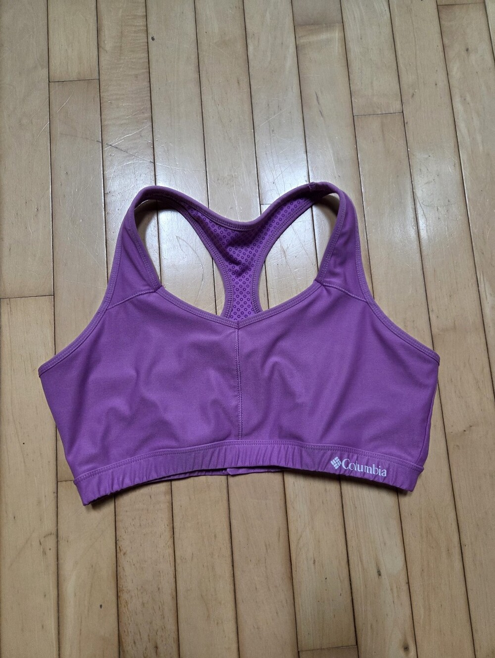 Columbia Women's Purple Sports Bra - Supportive Racerback